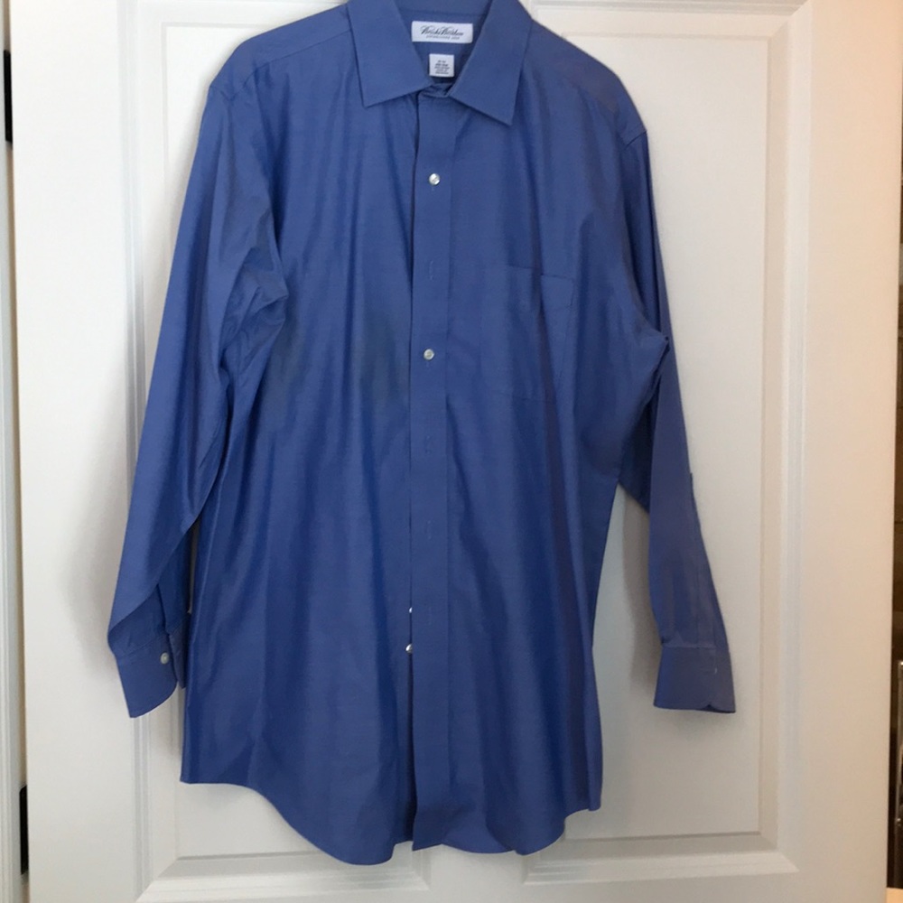 Brooks brothers classic blue button down shirt (3)